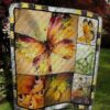 Fire Butterfly Quilt Blanket Ver 2  Quilt